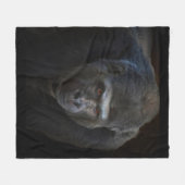 Gorilla Fleecedecke (Vorderseite (Horizontal))