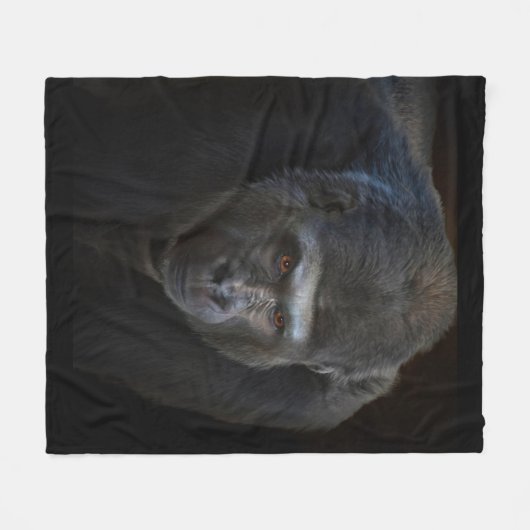 Gorilla Fleecedecke (Vorderseite (Horizontal))