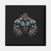 Gorilla Flexing Magnet (Vorne)