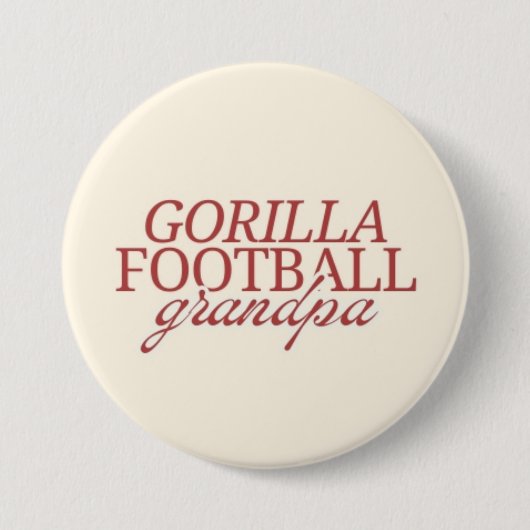 Gorilla Football Opa Button (Vorderseite)