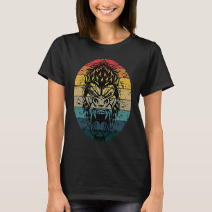 Gorilla für Männer Affe Vintage Primat T-Shirt