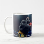 Gorilla gegen Orang-Utan Boxen Kaffeetasse (Links)