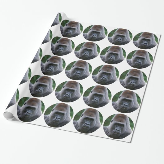 "Gorilla " Geschenkpapier (Ungerollt)
