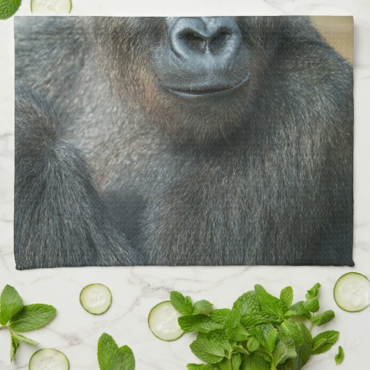 Gorilla Geschirrtuch (Gefaltet)