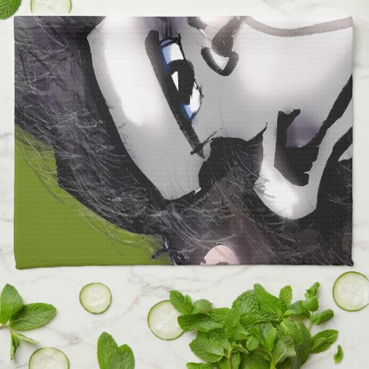 Gorilla Geschirrtuch (Gefaltet)