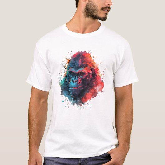 Gorilla-Gesicht T-Shirt (Vorderseite)