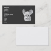 Gorilla-Gesichtsvektor Visitenkarte (Vorne/Hinten)