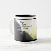 Gorilla-Gesprächs-Tasse Zweifarbige Tasse (Vorderseite Links)