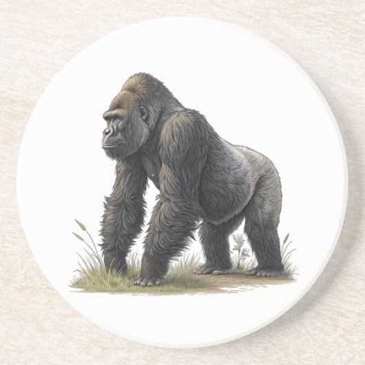 Gorilla Getränkeuntersetzer (Vorne)