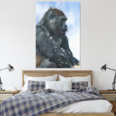 Gorilla Getting Messy Leinwanddruck (Insitu (Schlafzimmer))