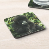 Gorilla (Gorilla gorilla beringei) Getränkeuntersetzer (Linke Seite)