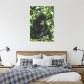 Gorilla (Gorilla gorilla beringei) Leinwanddruck (Insitu (Schlafzimmer))