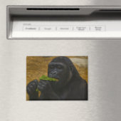 Gorilla Grace - Realistisches Tierportrait Magnet (In Situ (Geschirrspüler))