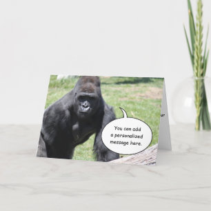 Gorilla Greeting Card Karte
