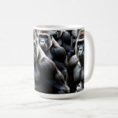 Gorilla-Gruppe Kaffeetasse (VorderseiteRechts)
