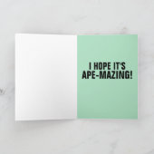 GORILLA HAPPY BIRTHDAY GREETING CARDS KARTE (Innenseite)