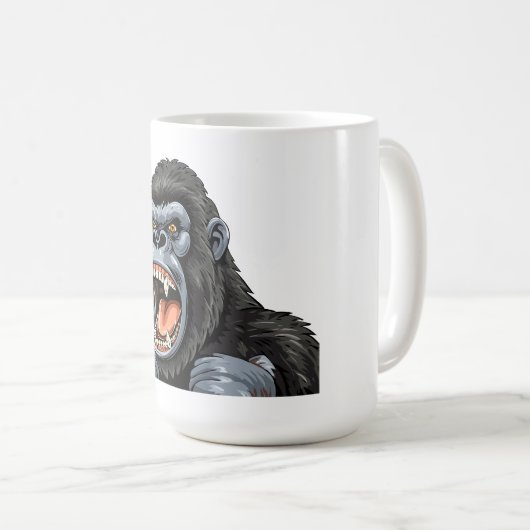 Gorilla head kaffeetasse (VorderseiteRechts)