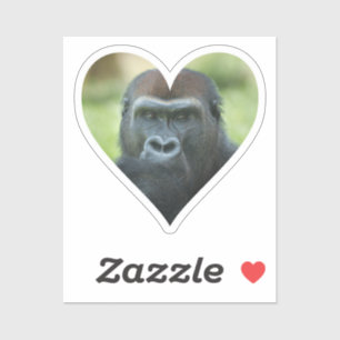 Gorilla Heart Aufkleber