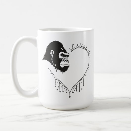 Gorilla Heartbeat Kaffeetasse (Links)