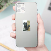 Gorilla hinter dem Baum Aufkleber (Telefon)