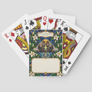 Gorilla-Hochzeitsgästebuch-Unterschriftendeck Spielkarten