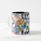 Gorilla Holding the Big Book Coffee Tasse (Vorderseite Links)