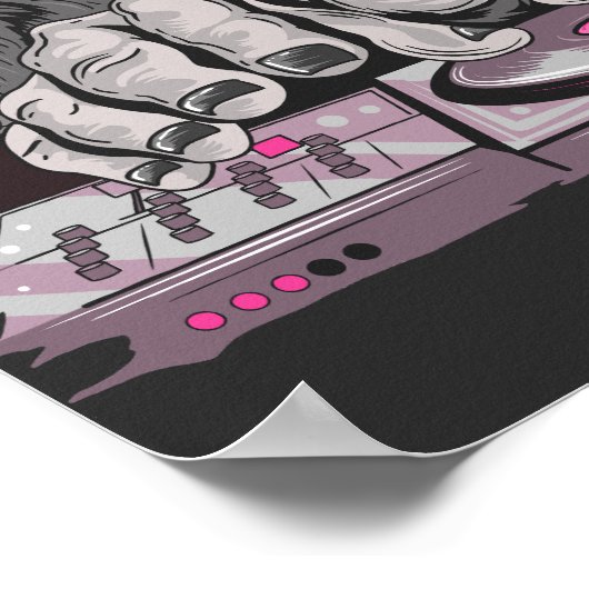 Gorilla House DJ Party Poster (Ecke)