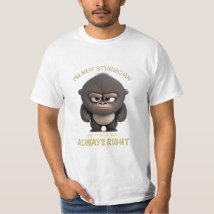 Gorilla ich bin nicht stur, mein Weg ist immer ric T-Shirt