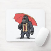 Gorilla im Anzug Mousepad (Mit Mouse)