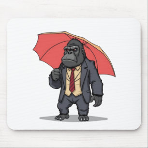 Gorilla im Anzug Mousepad