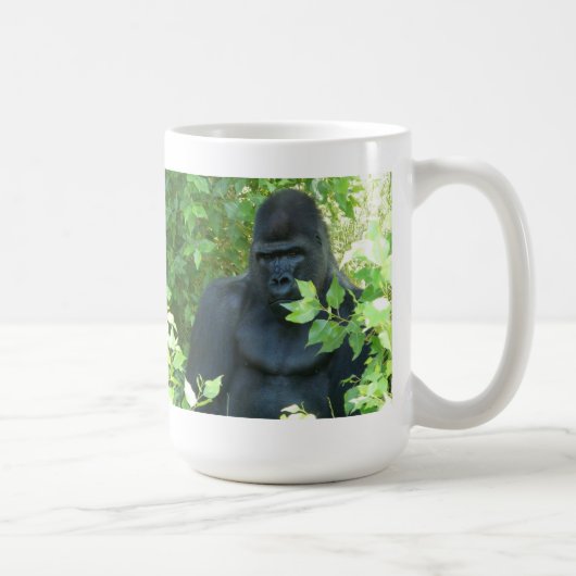 Gorilla im Busch Kaffeetasse (Rechts)