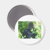 Gorilla im Busch Magnet (Vorderseite/Rückseite)