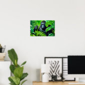 GORILLA IM RAINFORSTEN 6 POSTER (Heimbüro)