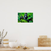 GORILLA IM RAINFORSTEN 6 POSTER (Küche)