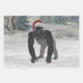 Gorilla im Schnee Geschenkpapier Set (Vorderseite 3)