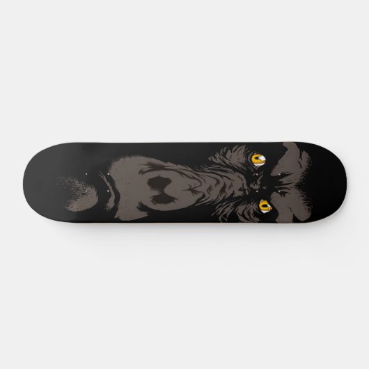 Gorilla im Schwarzen Skateboard (Horizontal)