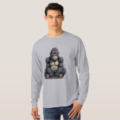Gorilla im Stil eines Cartoon T-Shirt (Vorne ganz)