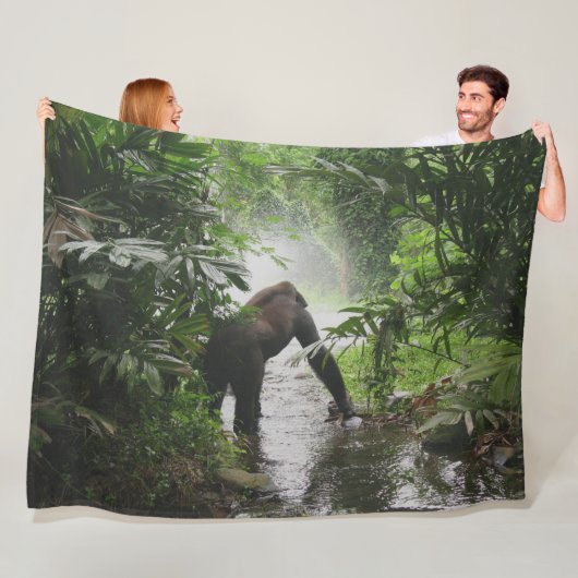 GORILLA im STROM Fleecedecke (Beispiel)