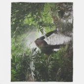 GORILLA im STROM Fleecedecke (Vorderseite)