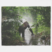 GORILLA im STROM Fleecedecke (Vorderseite (Horizontal))
