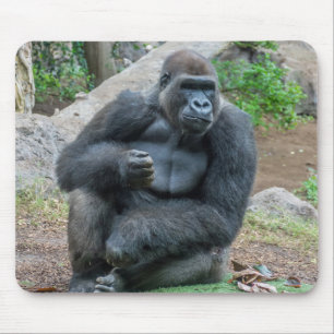 Gorilla im Zoo-Mousepad Mousepad