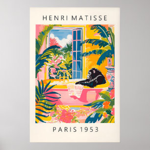 Gorilla in Badewanne rosa Poster, Dopamine Dekor Poster