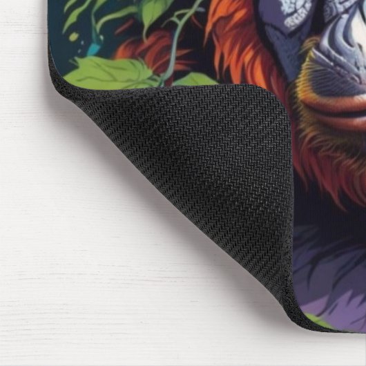 Gorilla in der Nebelmusepad Mousepad (Ecke)