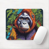 Gorilla in der Nebelmusepad Mousepad (Mit Mouse)