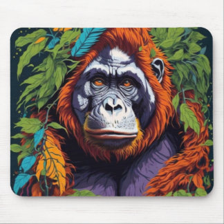 Gorilla in der Nebelmusepad Mousepad