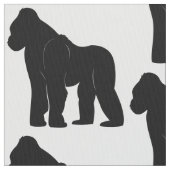 Gorilla in der Silhouette Stoff (Nahaufnahme)