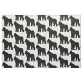 Gorilla in der Silhouette Stoff (Fat Quarter (45,7 x 55,9 cm))