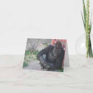Gorilla in der Sonne Dankeskarte
