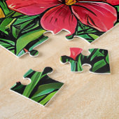 Gorilla in einem tropischen Bambusrahmen Puzzle (Seite)