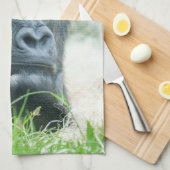 Gorilla in Gedanken Geschirrtuch (Viertel Falte)